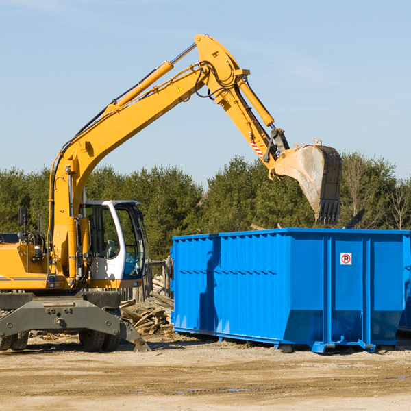 what size residential dumpster rentals are available in Fort Dix NJ